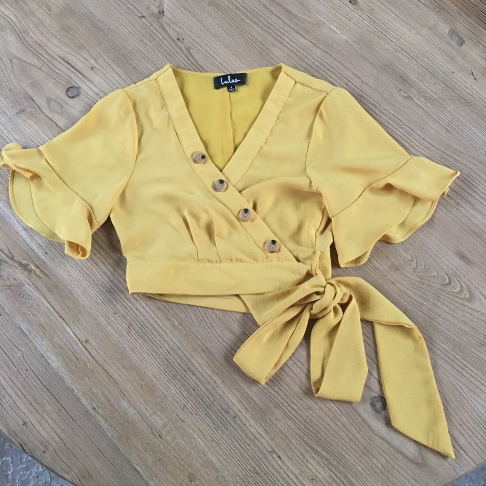 Lulus wrap blouse